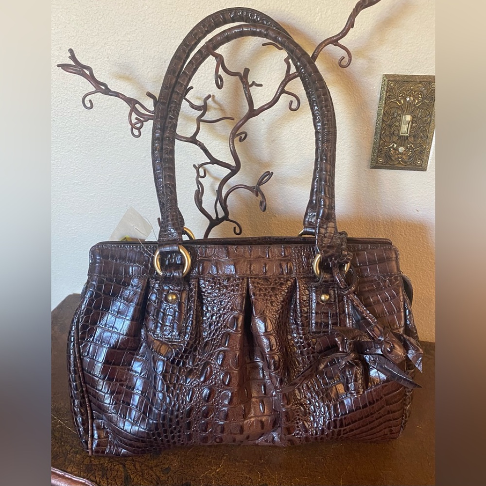 🆕🔥BRAHMIN🔥Eloise Rose🌹Truffle Les Roses - NWT!